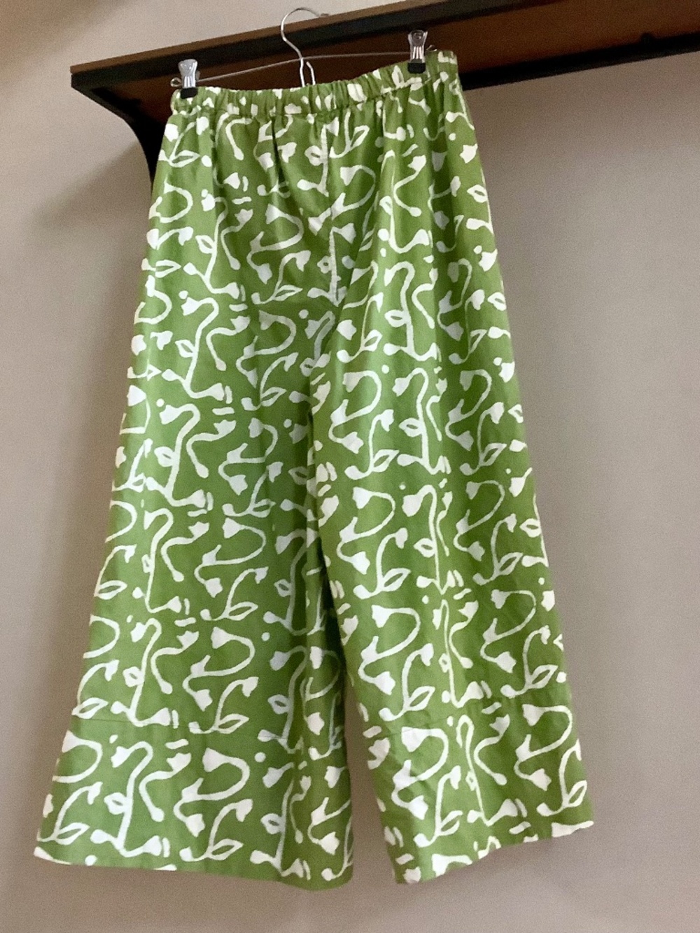 Organic Cotton Culotte Wide-Leg Pants from Global Mamas, Size M, New without Tag
